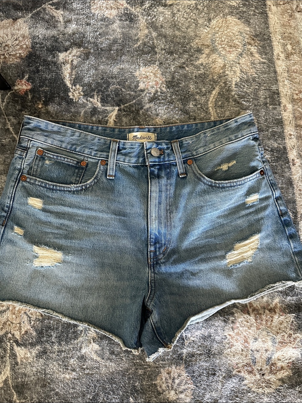 Madewell Distressed Denim Cutoff Shorts